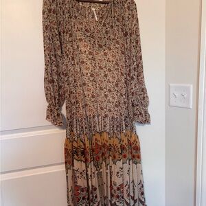 Feeling Groovy Free People Floral Bohemian Dress